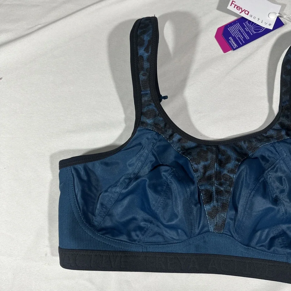 NWT $70 Freya Active [‎ 30DD ] Dynamic Wire-free Sports Bra in Teal #7002
